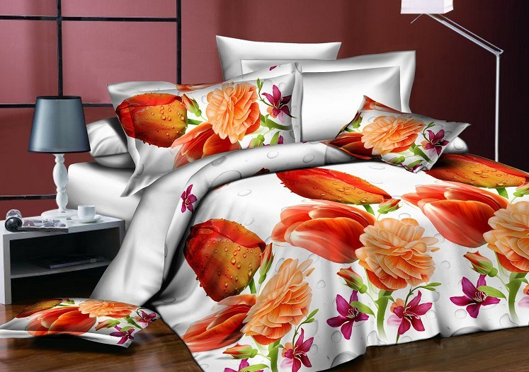 2015 Elegant Love Image Colorful 3D Bedding Set