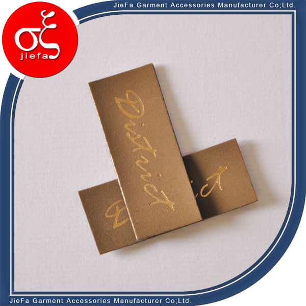 2016 China Leather Label Patch for Garment