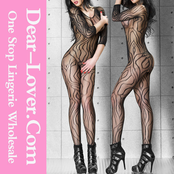 Dynamic Pattern Lace Body Stockings