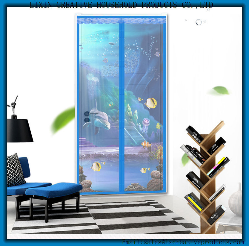Insect Magnetic Soft Screen Door/Magic Mesh Screen Door