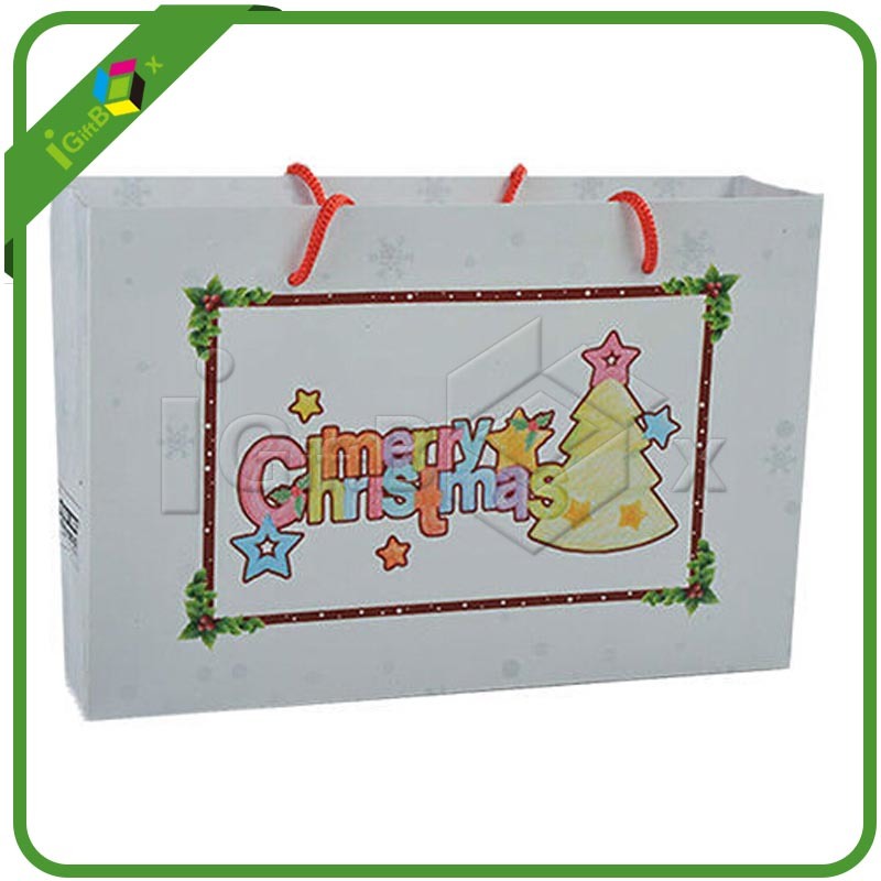Colorful Holiday Paper Gift Packing Bag Shopping Bag