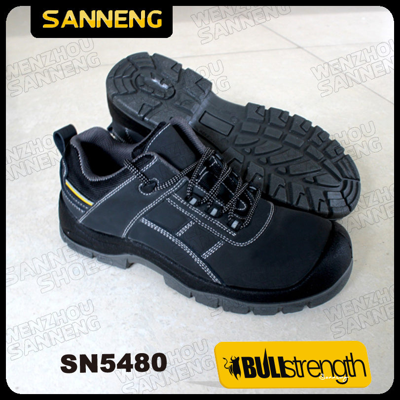 Split Nubuck Leather Safety Shoes with Ce Certificate S3 (SN5480)