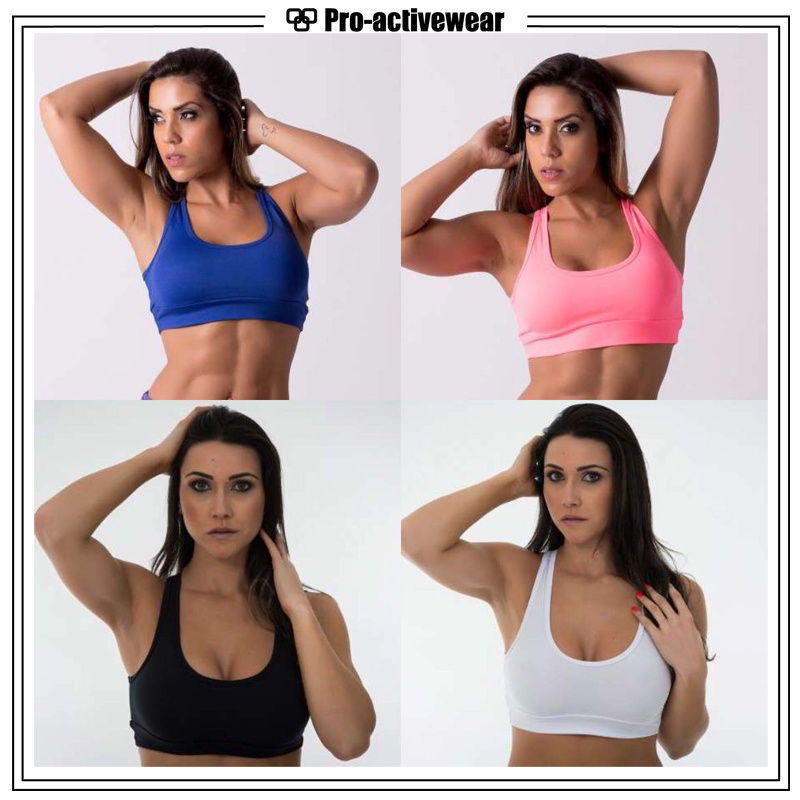 Latest Design Lycra Comparison Sportswear Push up Bra