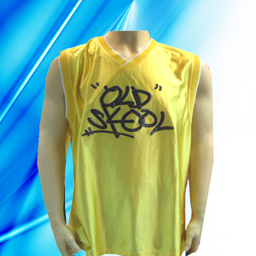 100% Polyester Man's Sleeveless Basketball Jersey