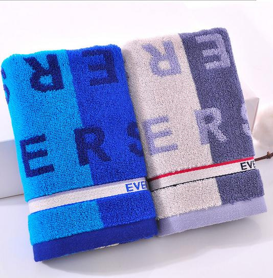 2017 Hot Sales 100% Organic Cotton Jacquard Face Towel 15.7X31.4 Inch