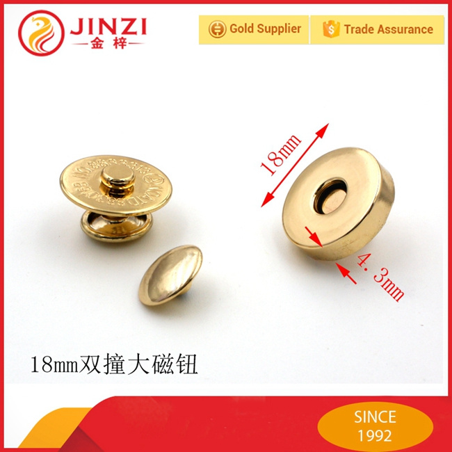 18mm Double Cap Rivet Magnetic Snap Button