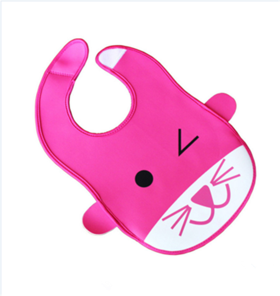 Strong Plastic Comfortable Customized Patterned Neoprene Baby Bib Wholesale