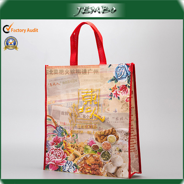 Customized Printing Laminated Non Woven Tote Bag