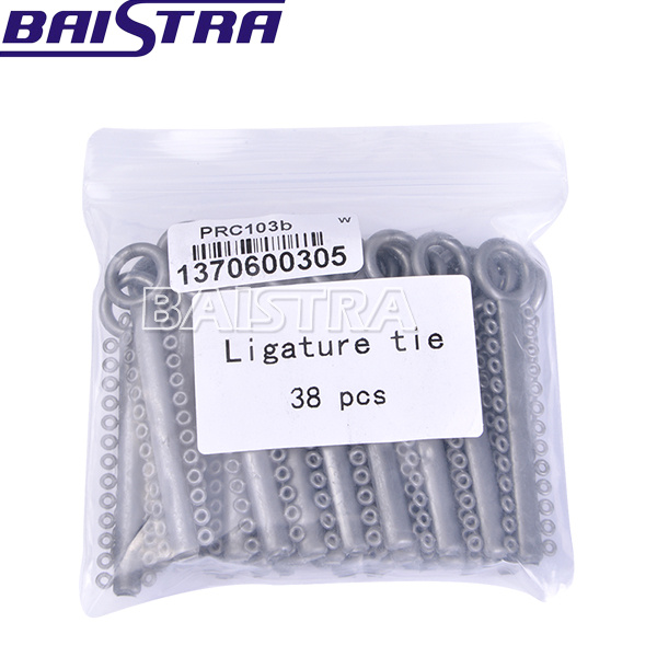 Dental T Type Grey Plastic Ligature Tie for Orthodontic Use