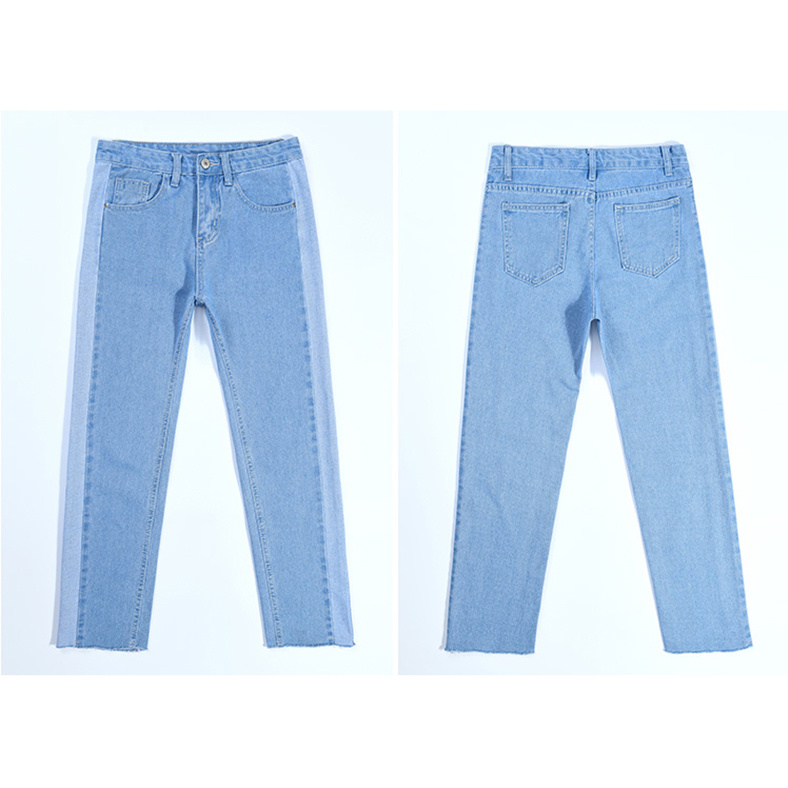Light Blue and High Quality Lady Jeans with Special Design (HDLJ0035-17)