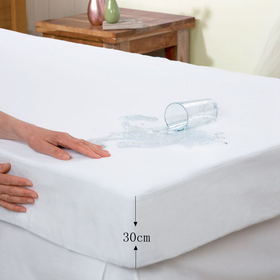 Waterproof Smooth Fabric Hypoallergenic Cheap Wholesale Anti Dust Mite Queen Size Bed Bug Proof Mattress Protector with Zipper