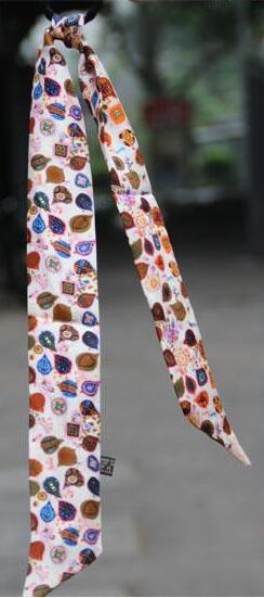 Digital Printed Custom Silk Twilly Tie