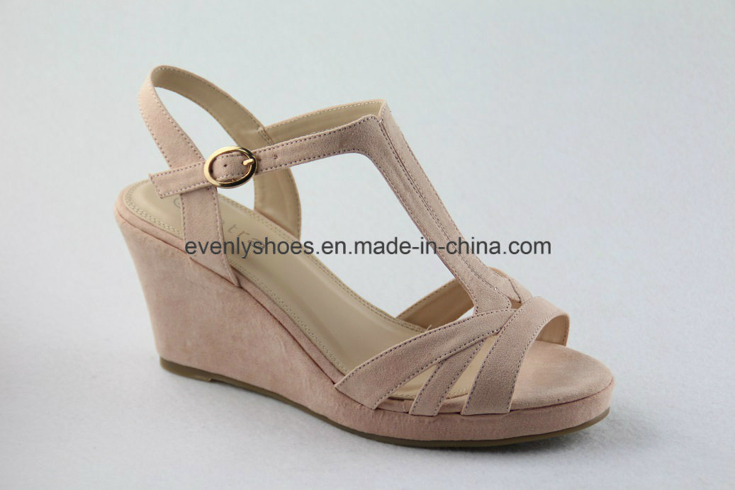T-Strap High Heel Lady Sandal Shoes with High Heel Sandal