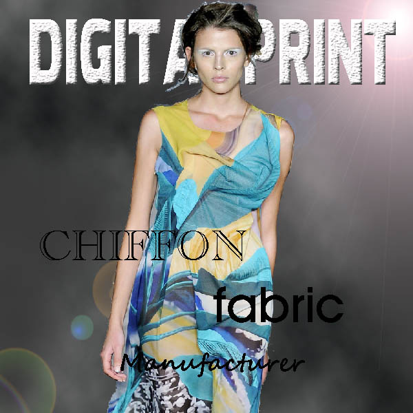 2017 Silk Chiffon/Digital Printing (X1036)