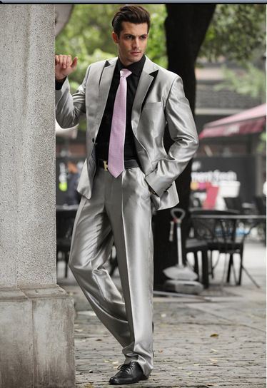 2016 Men's Fashion Grey Tailored Casual Suit From Suit Custom Made
