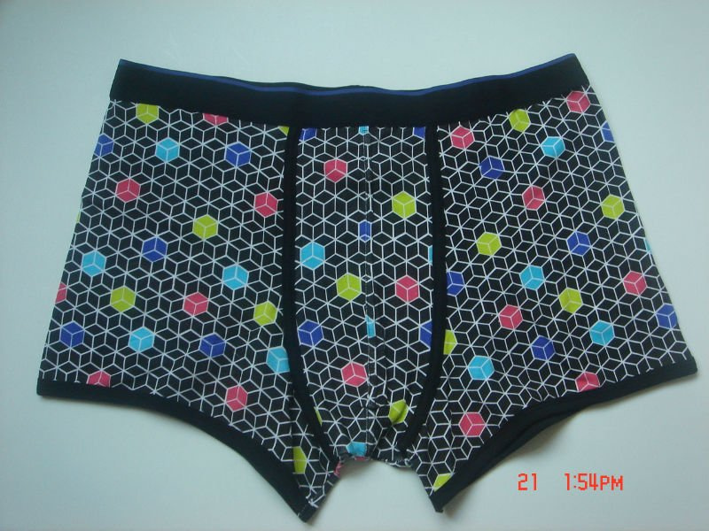 2016 BSCI Oeko-Tex 100 Men's Underwear Boxer with Print 041606
