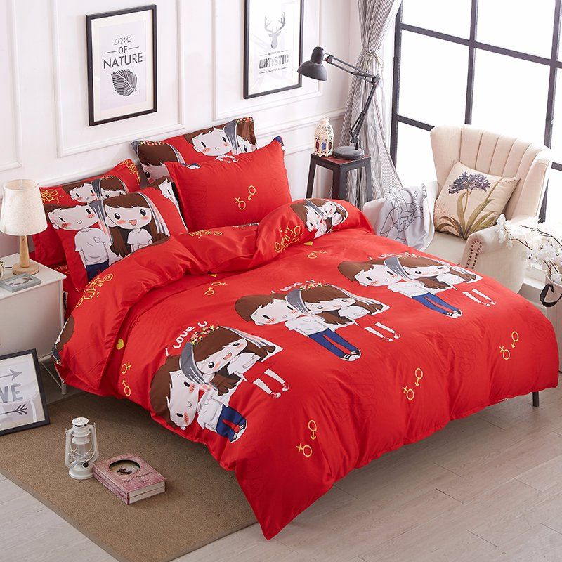 OEM Made in China Manufacture Printed Polyester Bedding Set