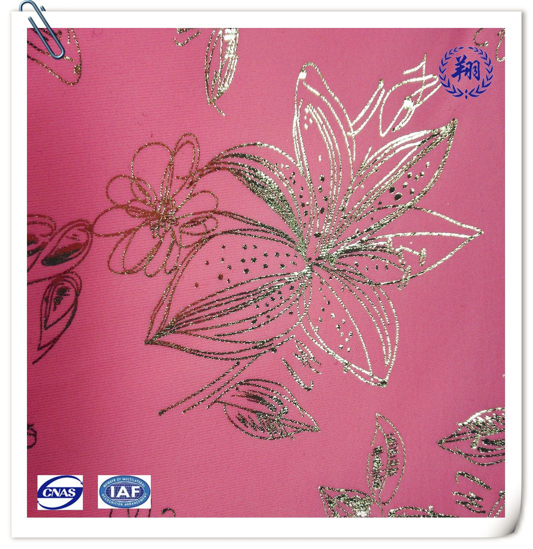 Nylon Matte Spandex Foil Print Fabric for Swimwear