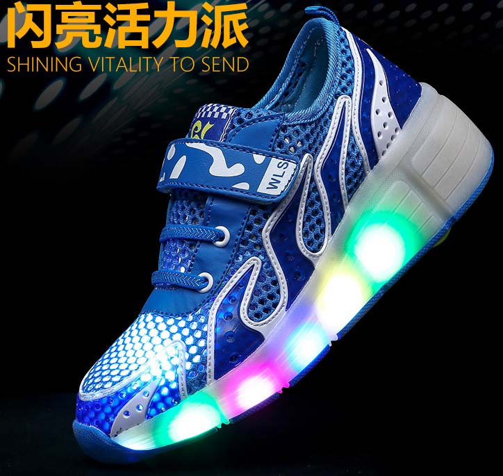 Flashing Auto Single Wheel Roller Shoes Roller Skate