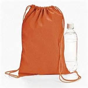 Promotional Custom Canvas Christmas Drawstring Backpack for Storage/Sports