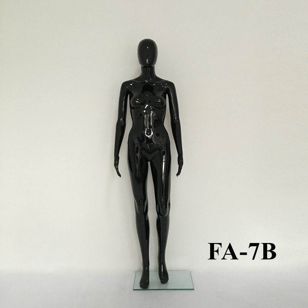 Smooth Black Lady Model for Garments Showing