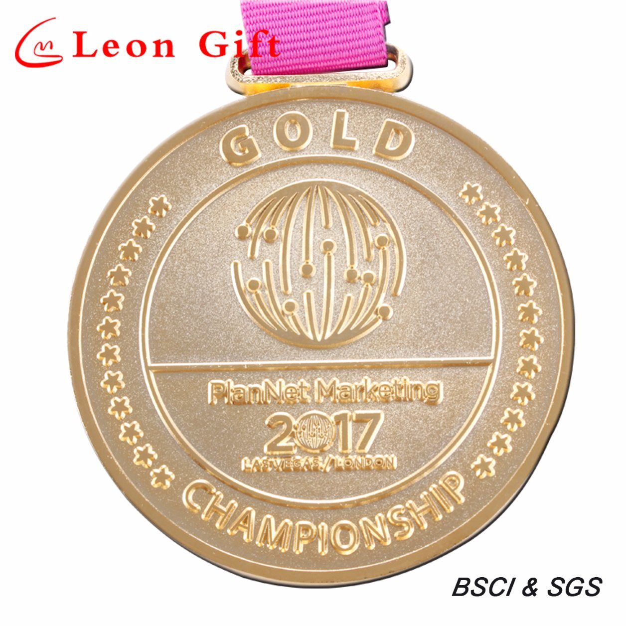 Wholesale Custom Zinc Alloy Sports Gold Medals for Championship