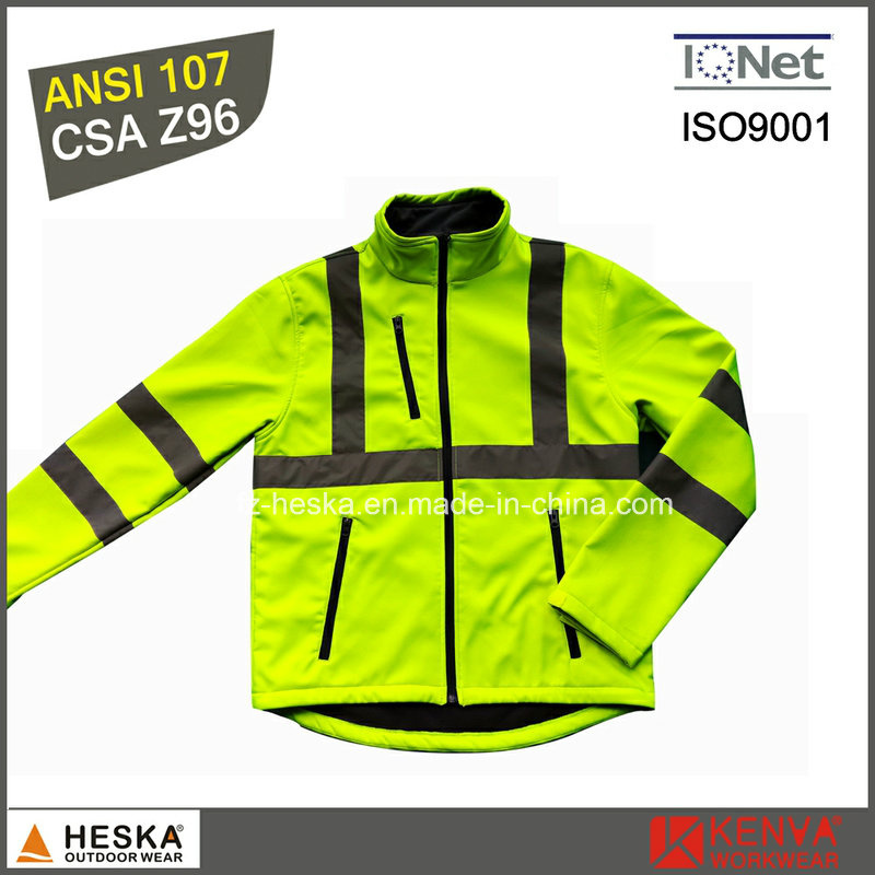 Class 3 Reflective Softshell Mens Jacket