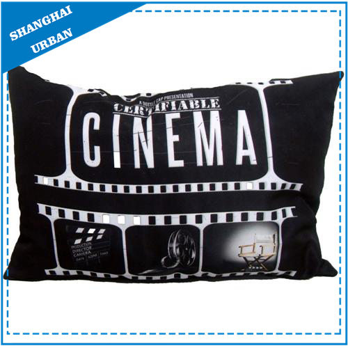 Cinema Theme Printed Polyester Throw Pillow