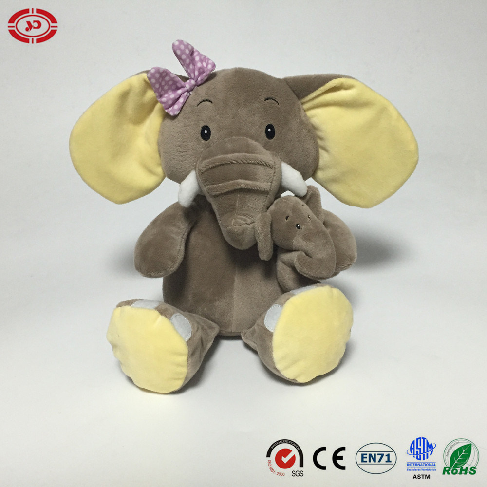 Jumbo Elephant Sitting Animal Toy Plush Soft with Baby Gift