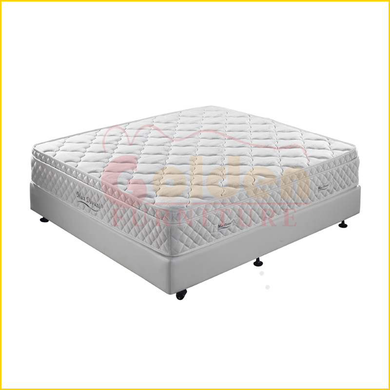 Latest Design Double Size Pillow Top Latex Bonnell Spring Mattress