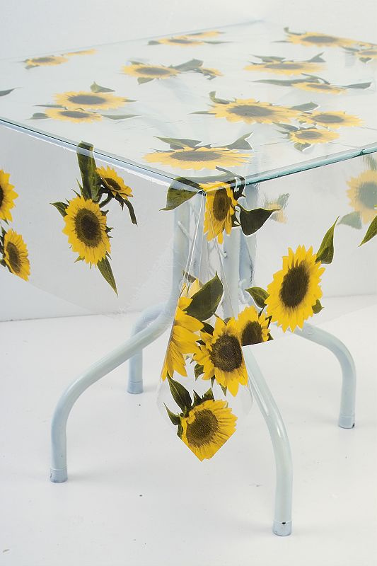 printed clear PVC table cloth