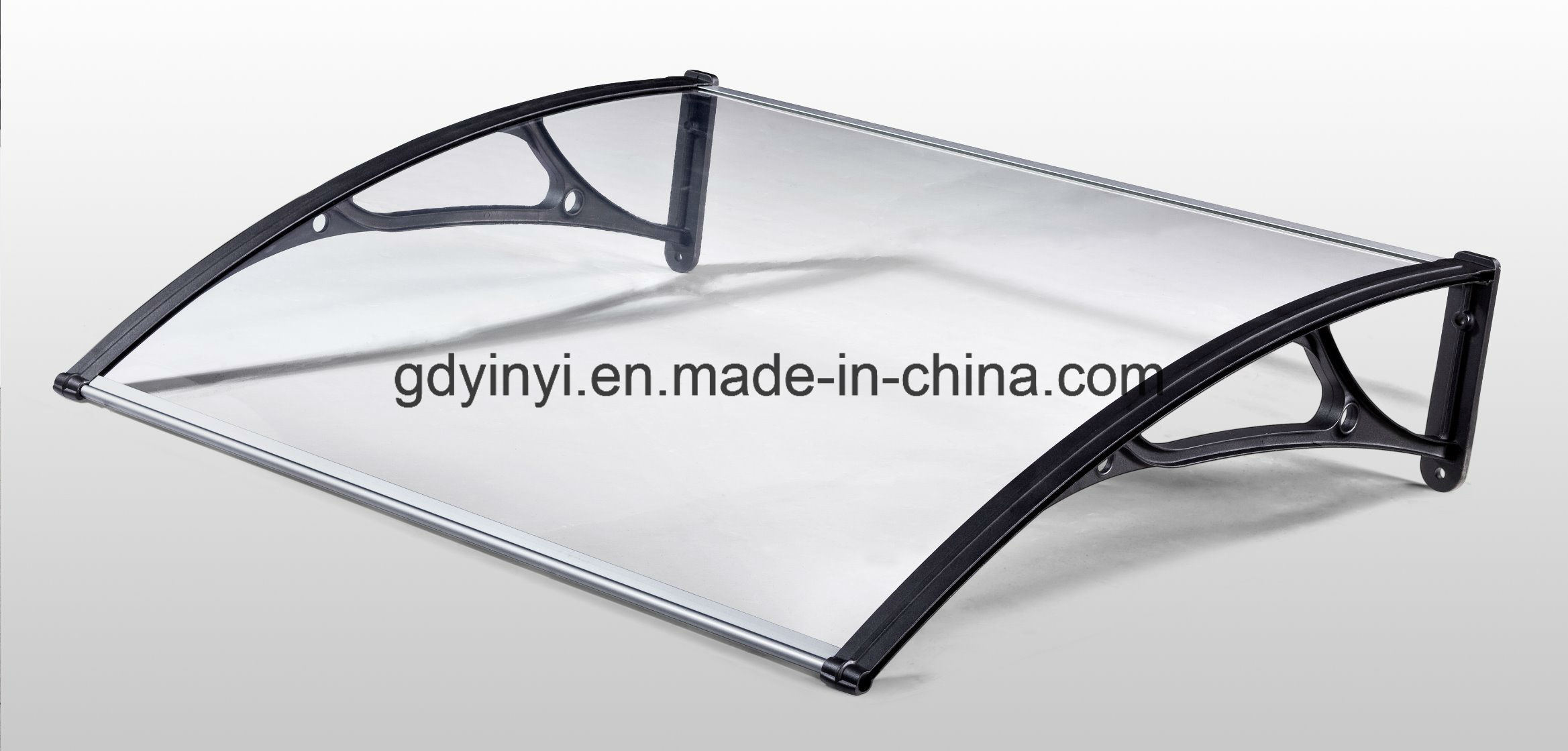 Outdoor Durable Clear Polycarbonate Awnings with Aluminium Brackets (YY1000-F)