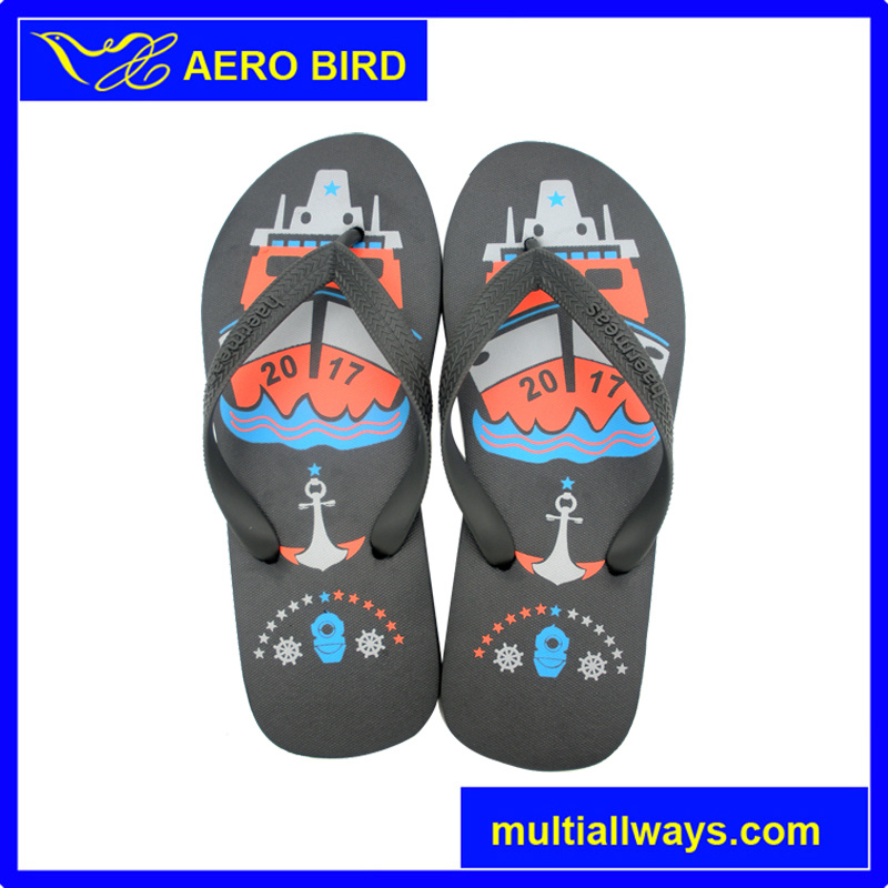 Hot Selling PVC Sandal with Colorful Printing