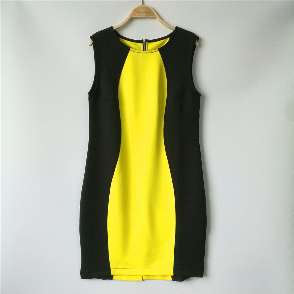 Ladies' Color Block Scuba Bodycon Dresses