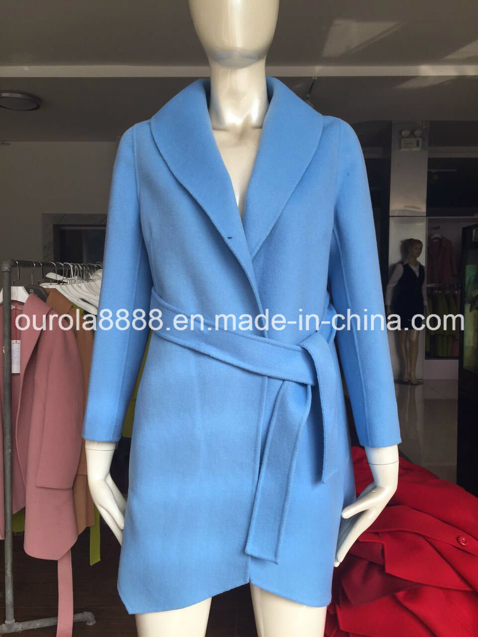 Women's Stylish High Quality Fabric Wool Coat - (55591)