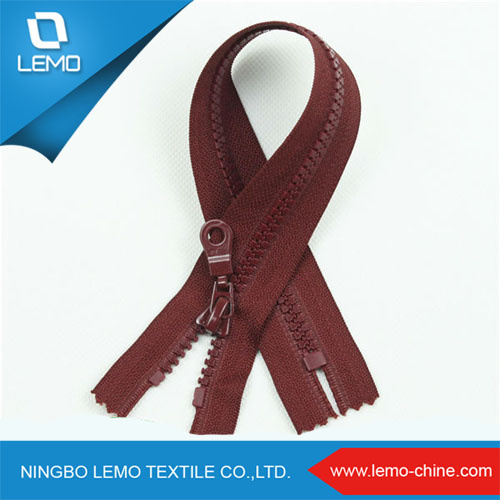 Custome Open End Delrin Plastic Zipper