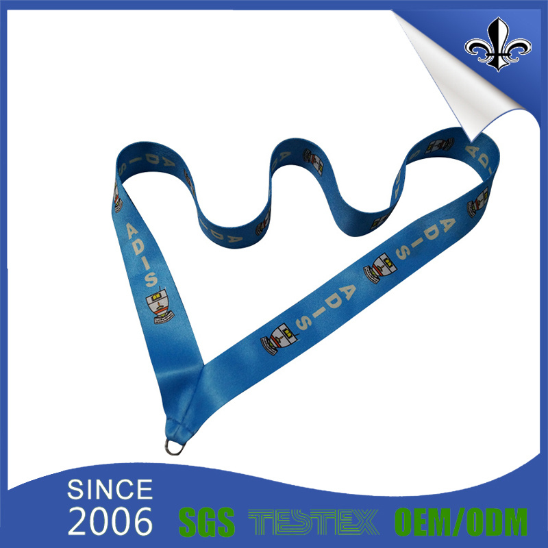 2017 Popular Items Sale Custom Smooth Polyester Ribbon with Medal