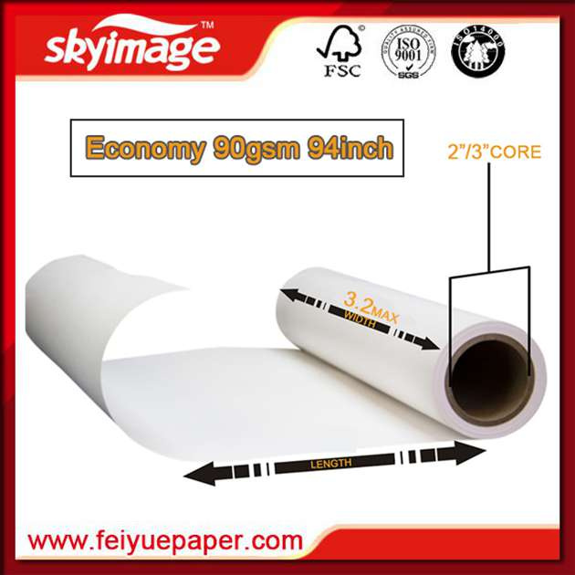 Best Value 90GSM 2, 400mm*94inch High Color Brilliance, Widely Use Sublimation Transfer Paper for Fashion Garment