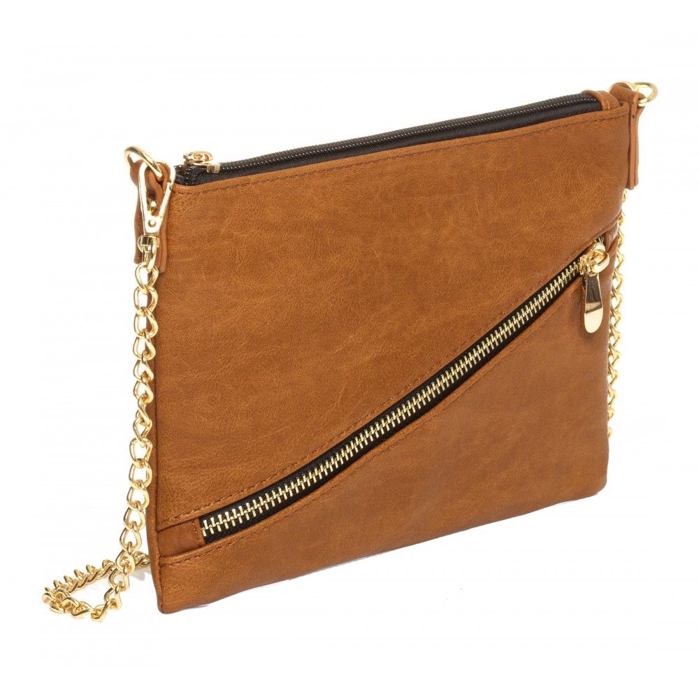 Retro PU Satchel Bag Leisure Zip Handbag for Lady