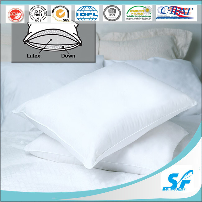 3 Chamer Latex Pillow Latex Goose Down Neck Pillow