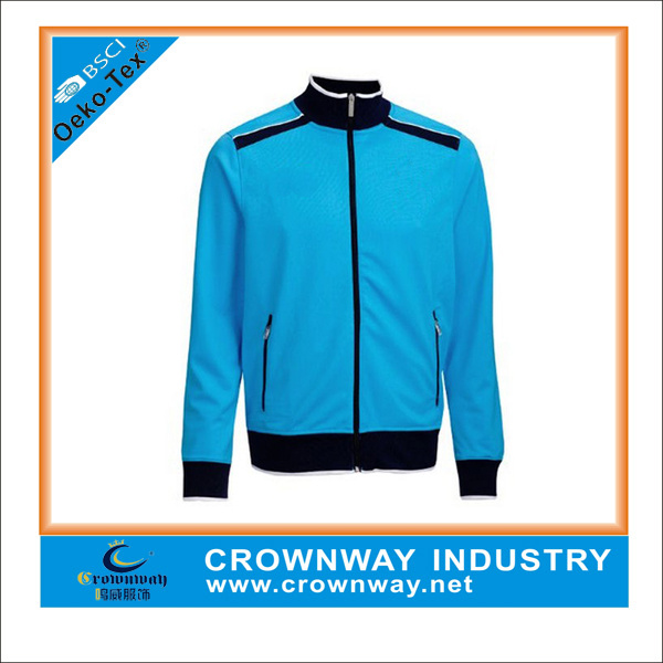 Royal Blue Varsity Football Jacket with Water Resist Function