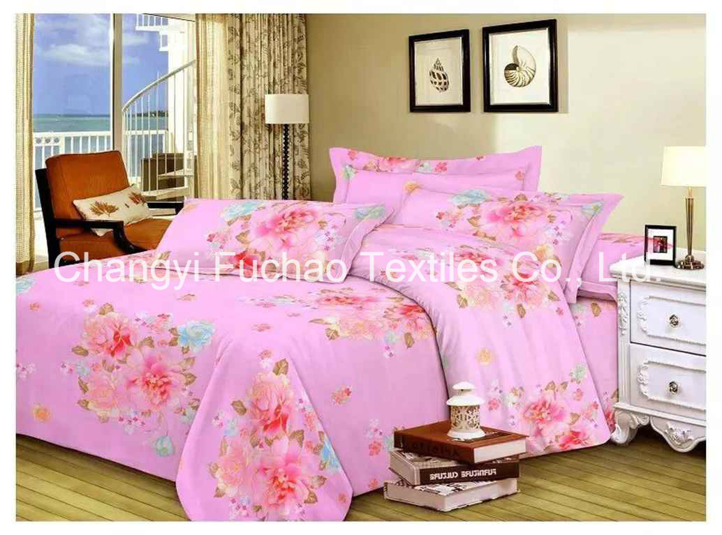 China Suppliers Poly/Cotton Material Bedding Set Bed Sheet
