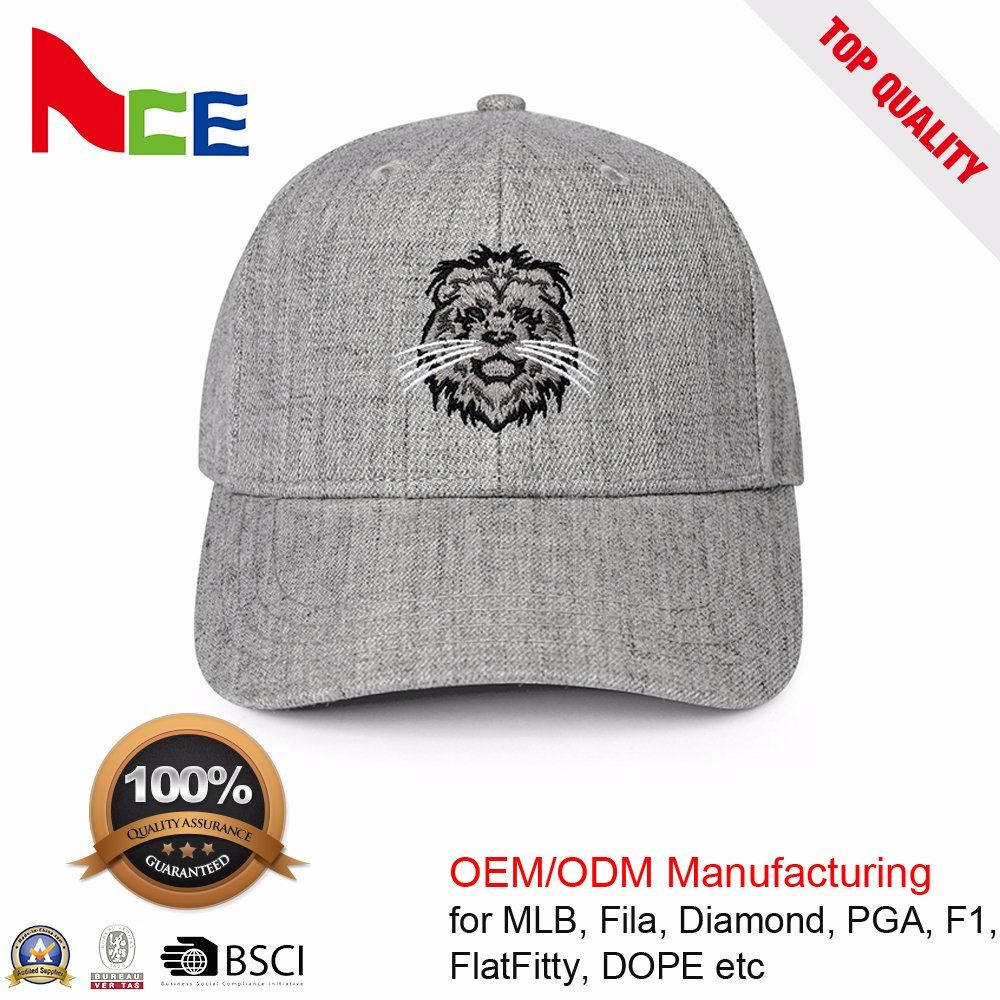 Denim Fabric Custom Stone Washed Unstructured Dad Hat with Embroidery