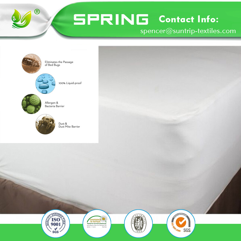 Hypoallergenic Anti-Bacterial Twin Size Durable Mattress Protector Cover High Quality