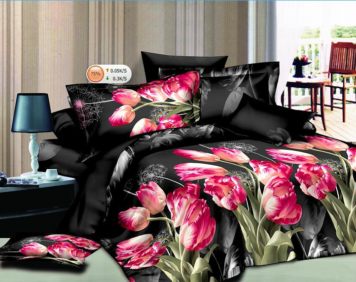 Chinese Supplier King Size/Queen Size 3D Printed Bedding Set
