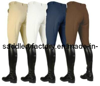 White Elastic Horse Riding Breeches Jodhpurs (SMB3011)