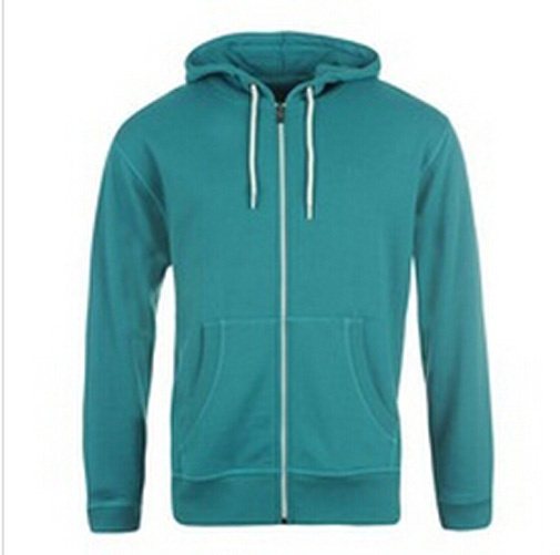 Custom Cotton/Polyester Zip Hoodies Sweatshirt of Fleece Terry (F040)