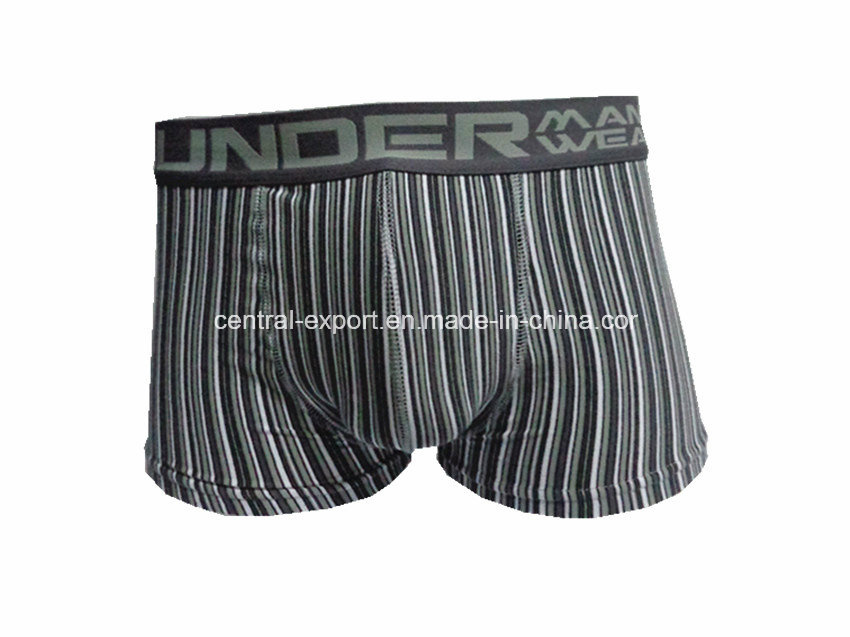 New Style Men's Boxer Short Underwear with Strips