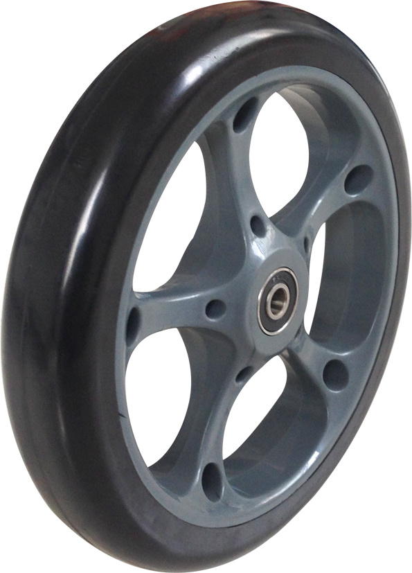 7X1 Black PU Foam Stroller Wheel