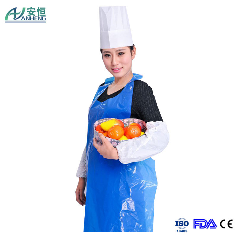 Blue PE Apron Poly Apron Plastic Apron Cleaning Apron